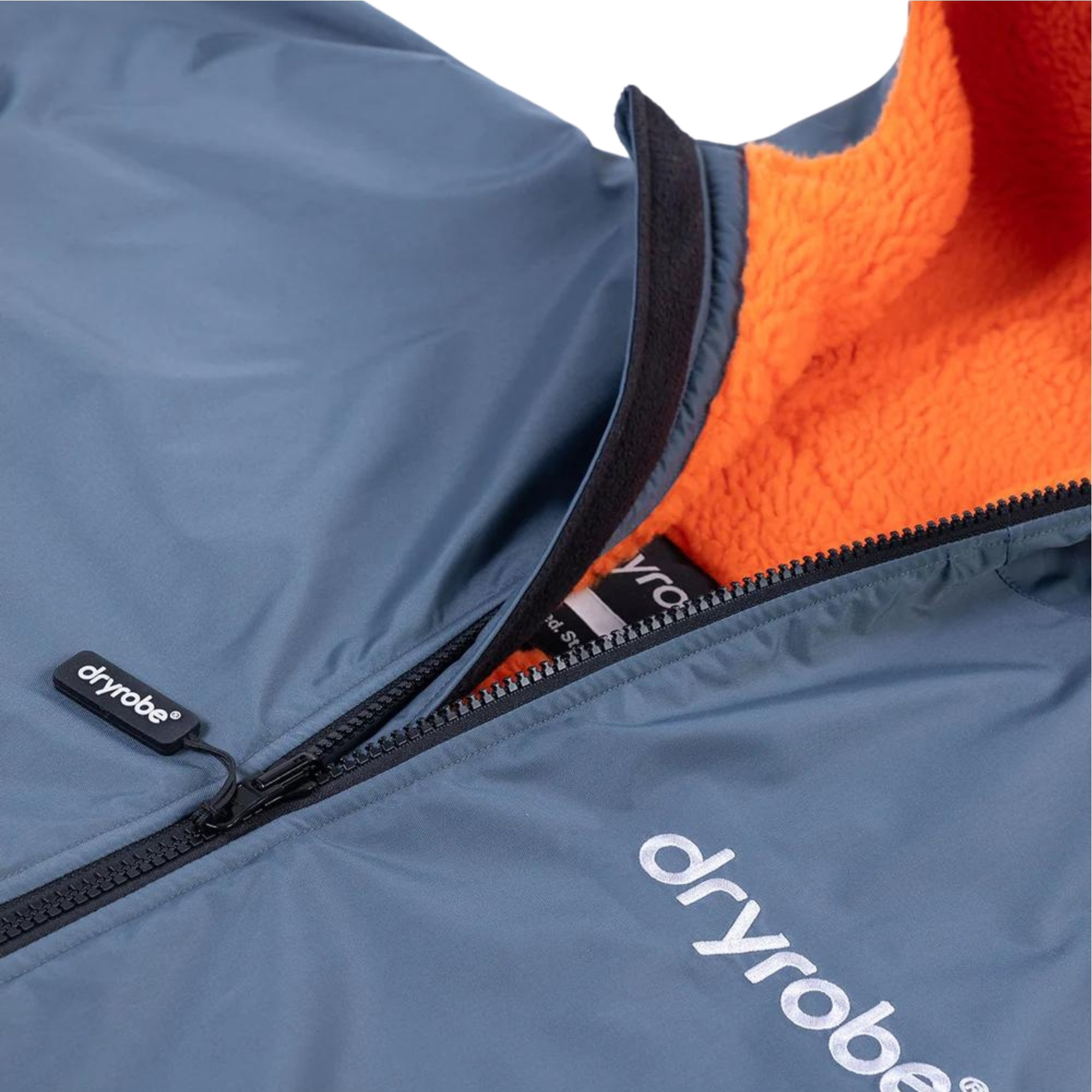 2026 Dryrobe Junior Advance Long Sleeve Changing Robe V3KSLSDA - Dark Grey / Orange